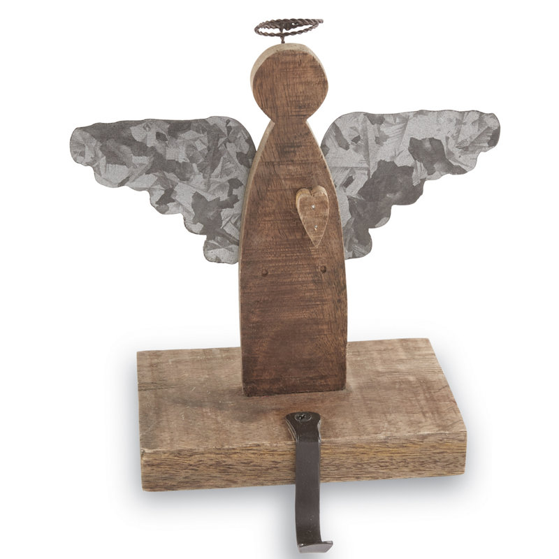 Solid Wood Angel Stocking Holder Joss & Main
